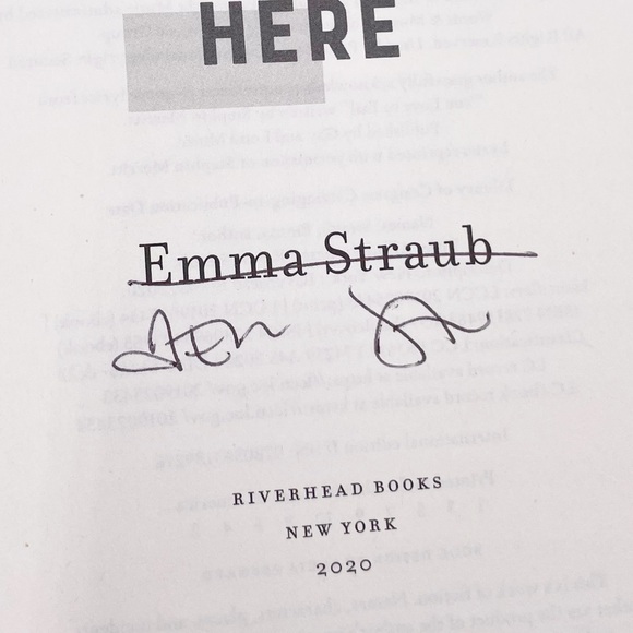 All Adults Here by Emma Straub Signed Hardcover Book and Sticker Sheet Set 2020 - Picture 5 of 8